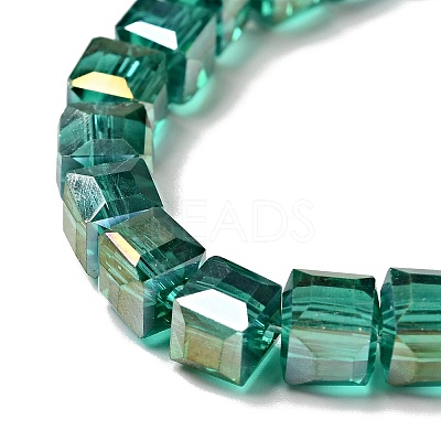 Electroplate Glass Beads Strands EGLA-R030-6x6mm-11-1