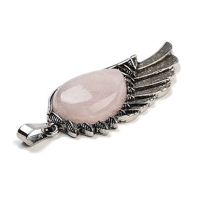 Natural Rose Quartz Big Pendants G-G112-02AS-13-1