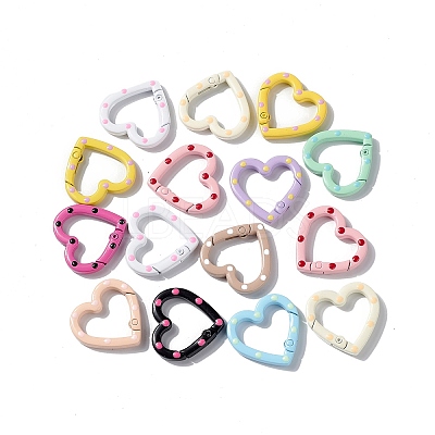 Spray Painted Alloy Spring Gate Rings X1-PALLOY-F293-03-1
