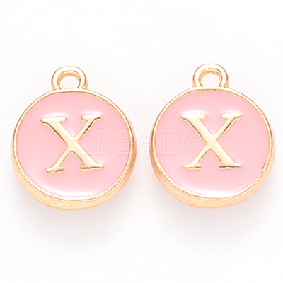 Golden Plated Alloy Enamel Charms ENAM-S118-07X-1