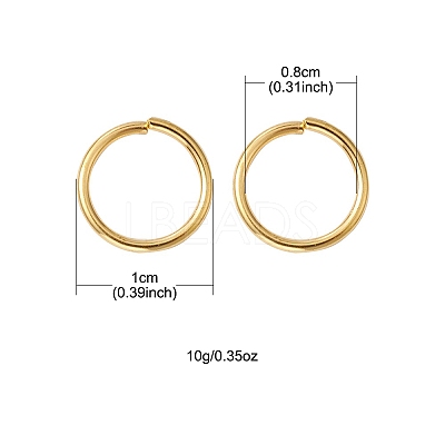 Brass Open Jump Rings KK-FS0001-23A-1