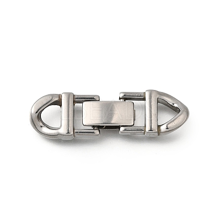 304 Stainless Steel Fold Over Clasps STAS-M119-05P-03-1