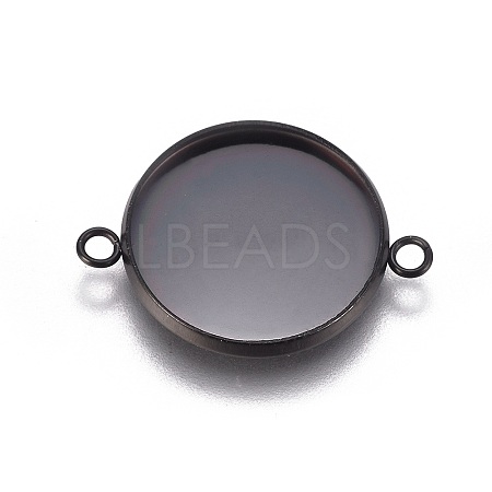 304 Stainless Steel Cabochon Connector Settings STAS-G127-14-16mm-B-1