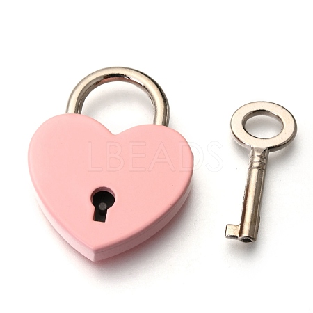 Alloy Padlock Mini Lock with Key AJEW-WH0171-19B-1