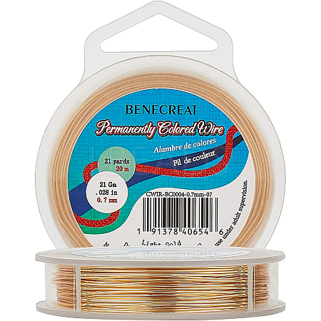 Round Copper Wire for Jewelry Making CWIR-BC0004-0.7mm-07-1