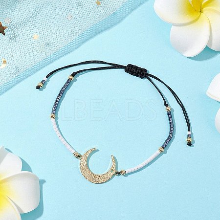 Glass Seed Braided Beaded Bracelets for Women BJEW-MZ00128-03-1