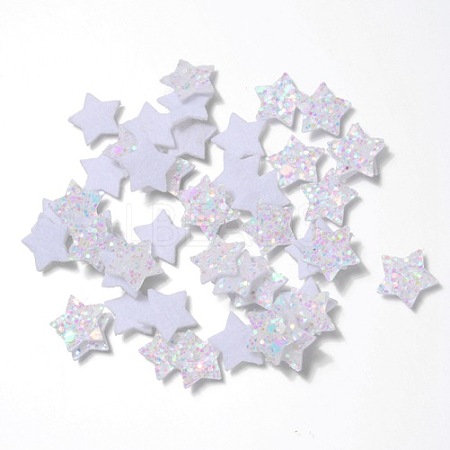 Glitter Non Woven Fabric Decoration Accessories AJEW-WH0002-11B-1