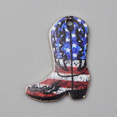 Printed Alloy Pendants PALLOY-CJC0021-001G-02-1