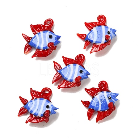 Handmade Lampwork Pendants X-LAMP-G162-01B-1