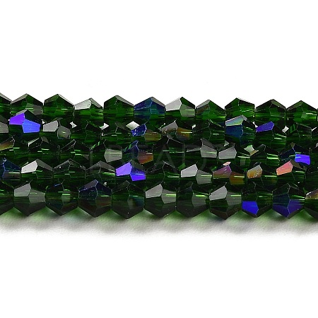 Transparent Electroplate Glass Beads Strands LS-EGLA-A039-T4mm-L25-1