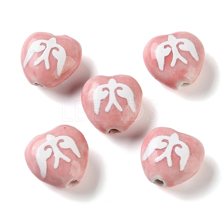 Printed Handmade Porcelain Beads FIND-H023-01A-1