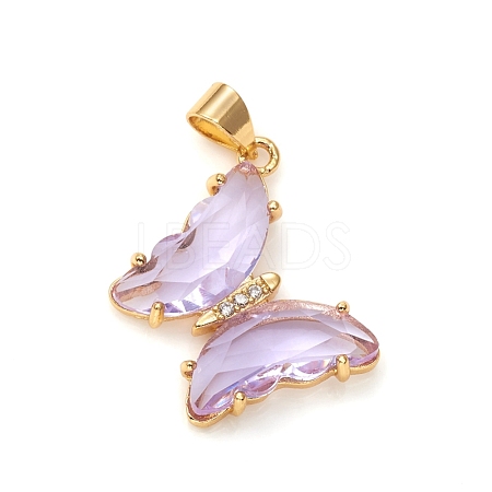 Glass Pendants GLAA-G075-01G-02-1