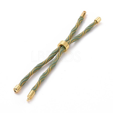 Nylon Cord Silder Bracelets MAK-C003-03G-14-1