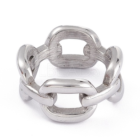 Tarnish Resistant Unisex 304 Stainless Steel Finger Rings RJEW-K233-08-P-1