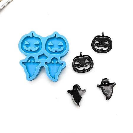 Pumpkin Jack-O'-Lantern & Ghost DIY Pendant Silicone Molds SIMO-H004-13-1