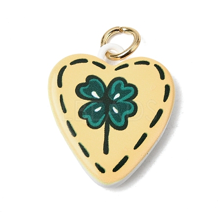 Printing 304 Stainless Steel Pendants STAS-K304-12H-G-1