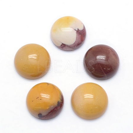 Natural Mookaite Cabochons G-P393-R29-12mm-1