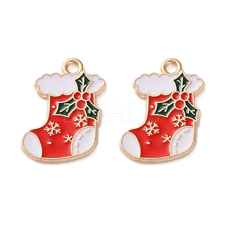 Alloy Enamel Pendants ENAM-I061-01KCG-18-1