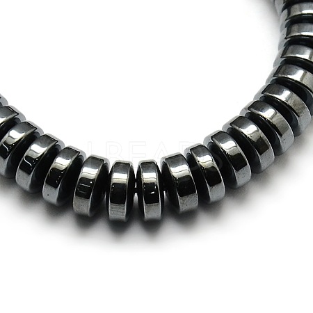 Column Non-magnetic Synthetic Hematite Beads Strands X-G-F161-16H-1