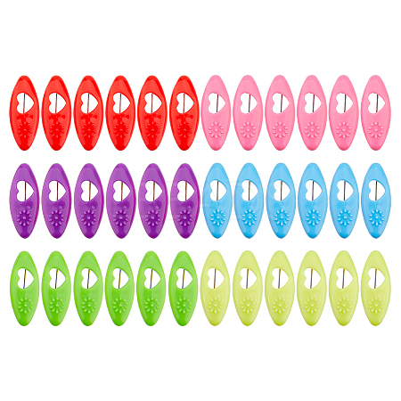 6Bags Plastic Scraf Clips JEWB-FH0002-77-1