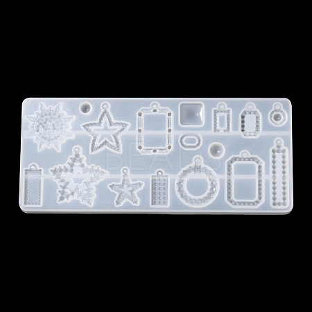 Mixed Shape Pendant Silicone Molds DIY-YW0006-74-1