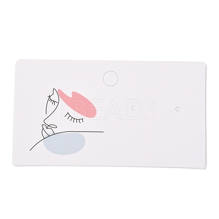 Rectangle Cardboard Earring Display Cards CDIS-P004-02-1