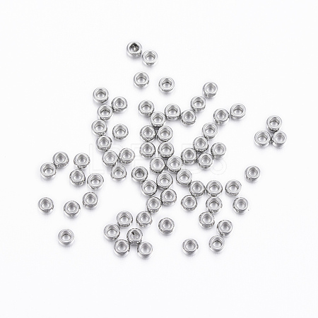 Non-Tarnish 304 Stainless Steel Spacer Beads X-STAS-H376-37-1