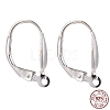 925 Sterling Silver Leverback Hoop Earring Findings STER-A002-180-1