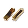 Natural Tiger Eye Links connectors G-P431-07C-2