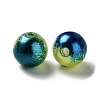 Rainbow ABS Plastic Imitation Pearl Beads OACR-Q174-10mm-16-2