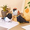 Wooden Birds and Tree Stump Ornaments JX730A-5