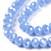Electroplate Glass Beads Strands EGLA-A034-J6mm-A02-2