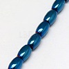 Electroplate Non-magnetic Synthetic Hematite Beads Strands G-J168-5x3mm-02-3