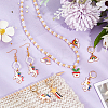 Alloy Enamel Meteor &   Rainbow & Unicorn Pendant Locking Stitch Markers HJEW-AB00050-4