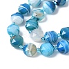 Natural Banded Agate Beads Strands G-C116-A86-01E-4