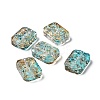 Transparent Spray Painted Glass Beads X-GLAA-I050-08I-1