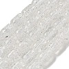 Transparent Crackle Glass Beads Strands GLAA-NH0001-04K-1