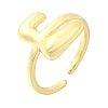 Rack Plating Brass Open Cuff Rings RJEW-S394-01G-E-2