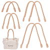 8Pcs 4 Style PU Leather Sew on Bag Handles PURS-WR0001-26B-1