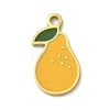 304 Stainless Steel Fruit Enamel Pendants STAS-G362-04G-11-1