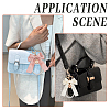 2Pcs 2 Colors Polyester Keychains KEYC-BBC0001-04A-5