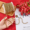 ABS Plastic Imitation Pearl Bead Chain KY-WH20006-09C-3
