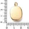 Golden Tone Brass Enamel Pendants KK-CBADFD5-03G-D-3