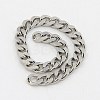 3.28 Feet 304 Stainless Steel Twist Chains X-CHS-K001-19-3mm-2