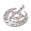 Non-Tarnish 304 Stainless Steel Pendants STAS-U010-11P-2