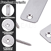201 Stainless Steel Door Lock Hole Cover Plate DIY-WH0750-373B-3
