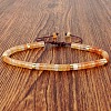 Natural Red Aventurine Heishi Beads Adjustable Braided Bracelets for Men Women BX7041-16-1