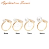 Brass Peg Bails Cuff Finger Ring Settings KK-T062-70G-NF-4
