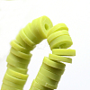 Flat Round Handmade Polymer Clay Bead Spacers X-CLAY-R067-4.0mm-10-2