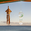 Crystal Chandelier Glass Teardrop Pendant Decorations HJEW-PH01778-03-6